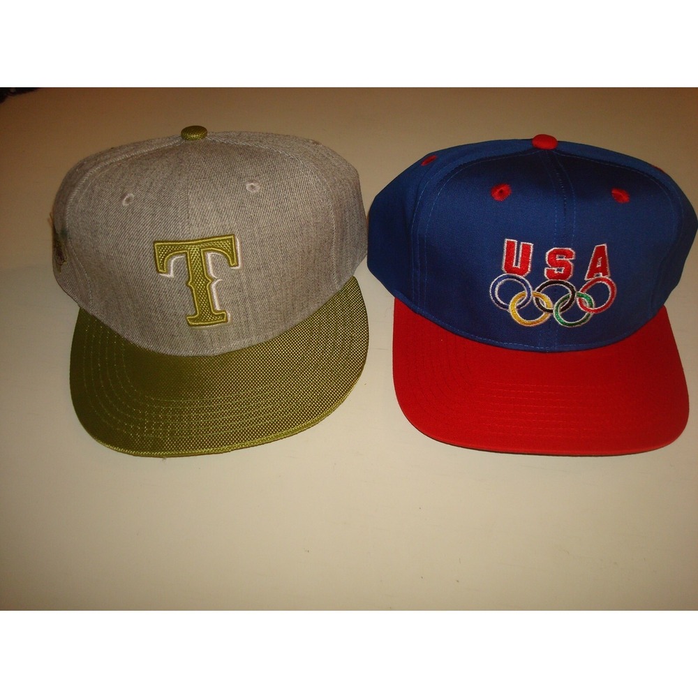 LOT BUNDLE HATS new   DEADSTOCK SCRIPT  90S‎  NEW HAT CAP VINTAGE SNAPBACK